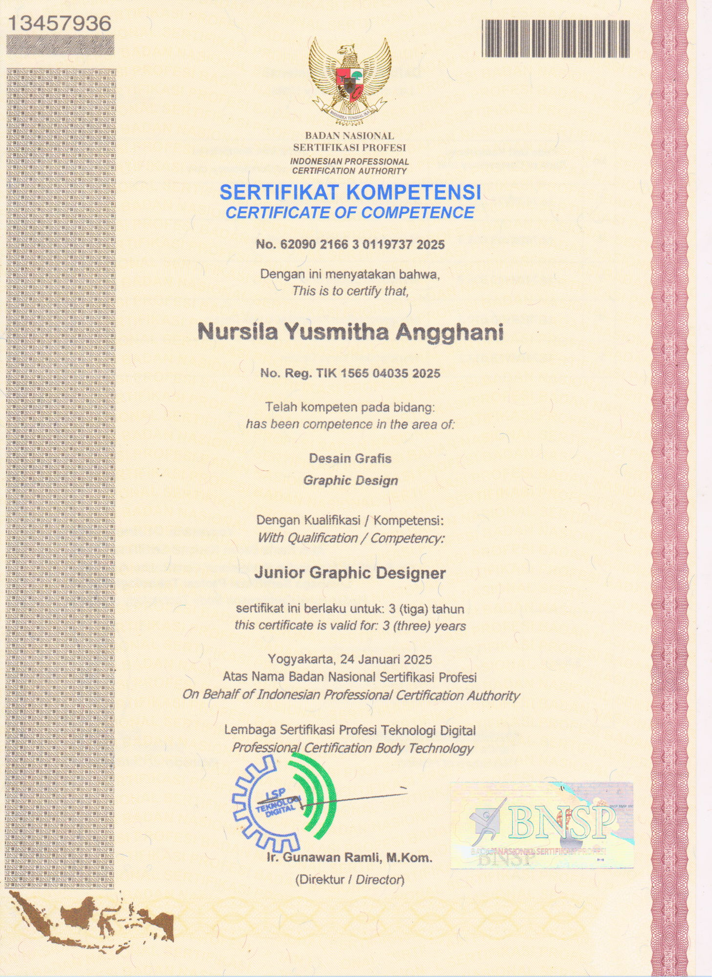 Junior Graphic Design Certification - BNSP